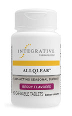 Integrative Therapeutics AllQlear supplement bottle on a white background